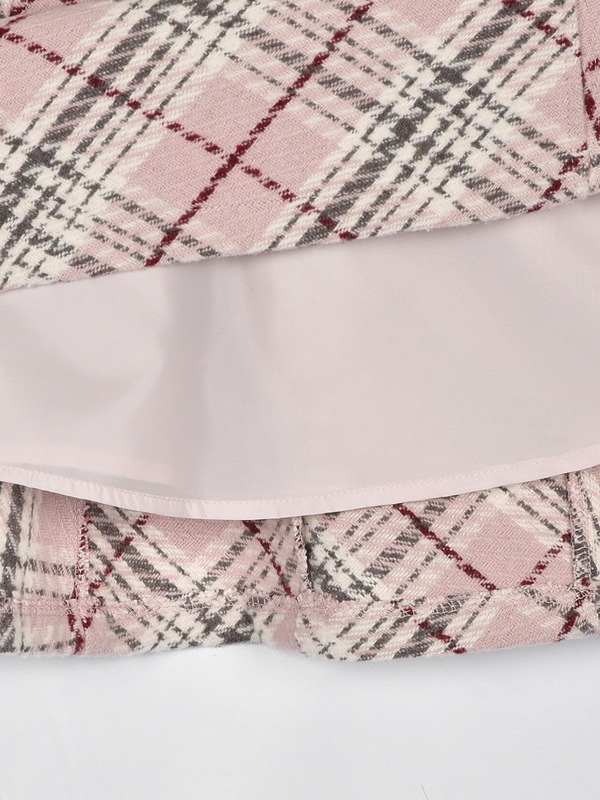 オリジナルチェックベルトスカート 詳細画像 グレイ 16