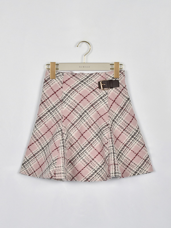 オリジナルチェックベルトスカート 詳細画像 ピンク 1