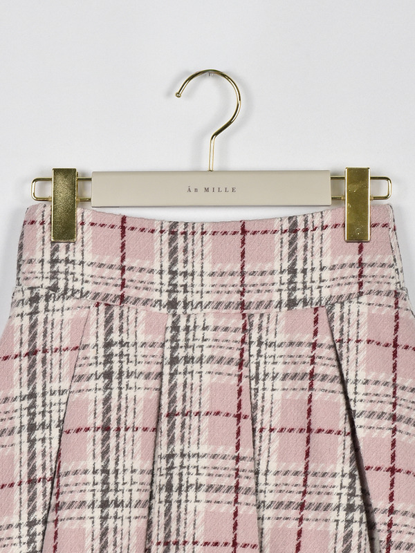 オリジナルチェックタックスカート 詳細画像 グレイ 16