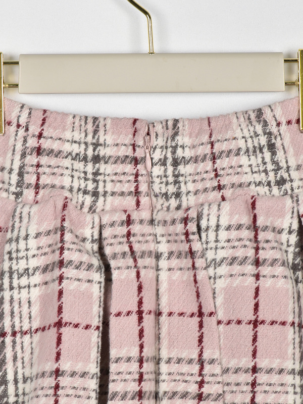 オリジナルチェックタックスカート 詳細画像 グレイ 16