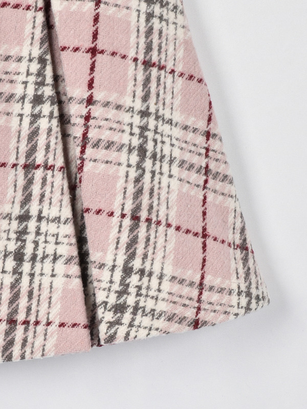 オリジナルチェックタックスカート 詳細画像 グレイ 16