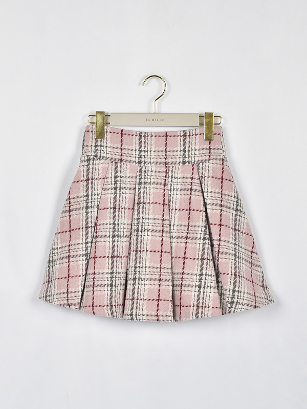 オリジナルチェックタックスカート 詳細画像 グレイ 16