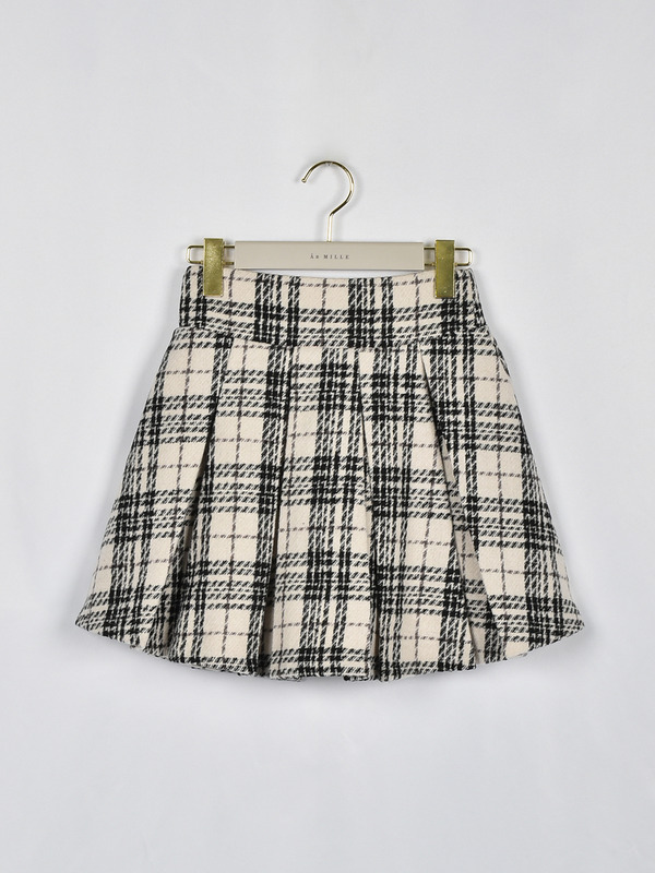 オリジナルチェックタックスカート 詳細画像 オフホワイト 1