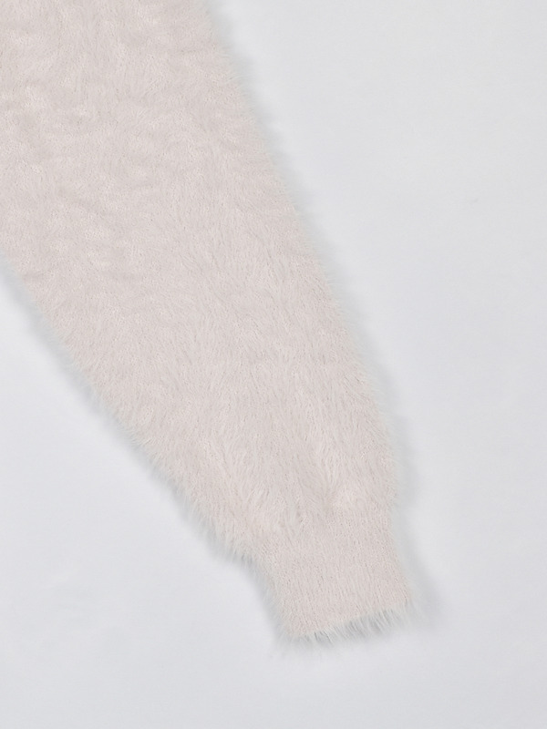 シャギーリボンタイニット 詳細画像 チャコール 16