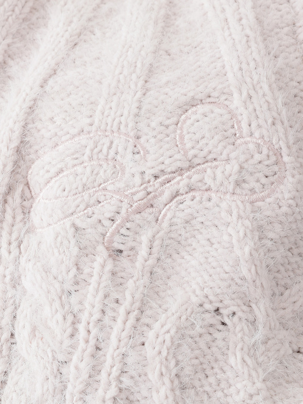 ハートケーブルニットワンピース 詳細画像 チャコール 16