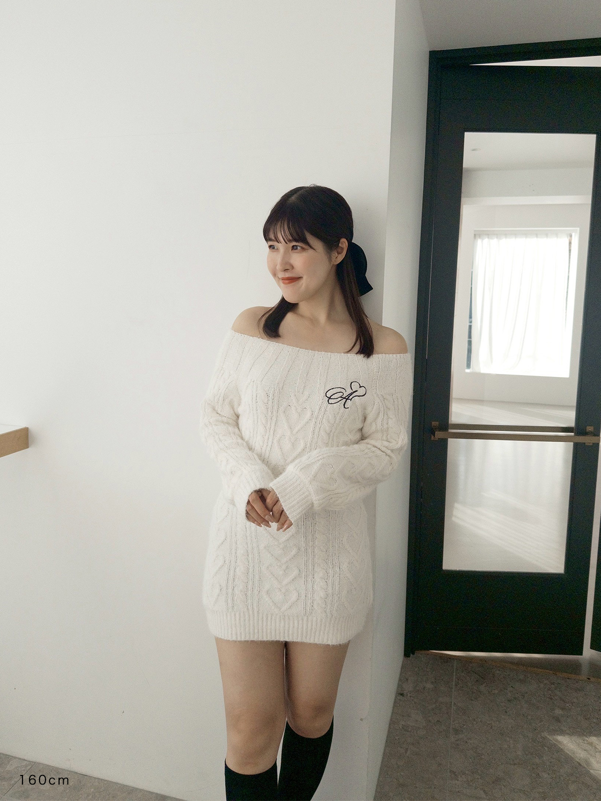 ハートケーブルニットワンピース｜evelyn（エブリン）公式通販サイト