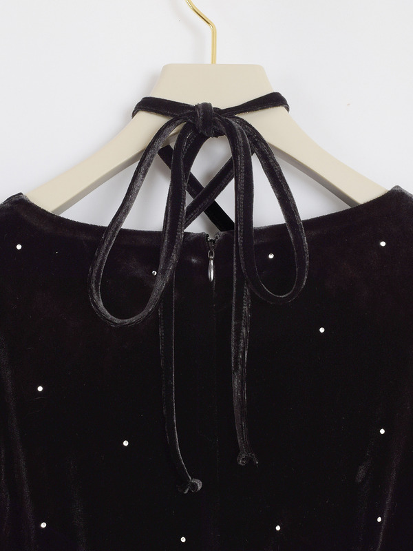 クロスビジューマーメイドワンピース 詳細画像 千鳥 16