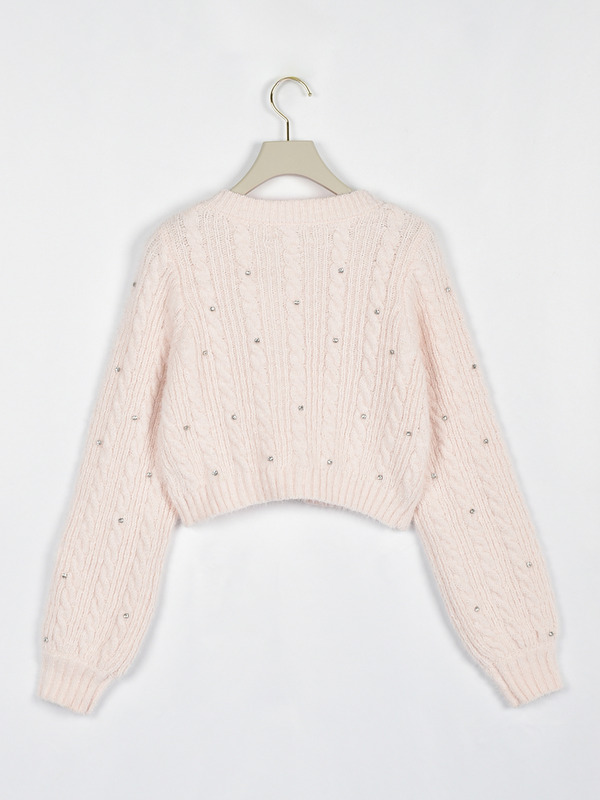 シャギーキラキラカーデ 詳細画像 ピンク 16