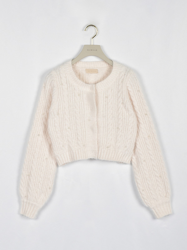 シャギーキラキラカーデ 詳細画像 オフホワイト 1