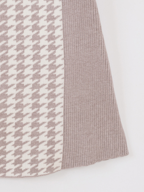 シャギーボレロ千鳥ワンピース 詳細画像 ブラック 16