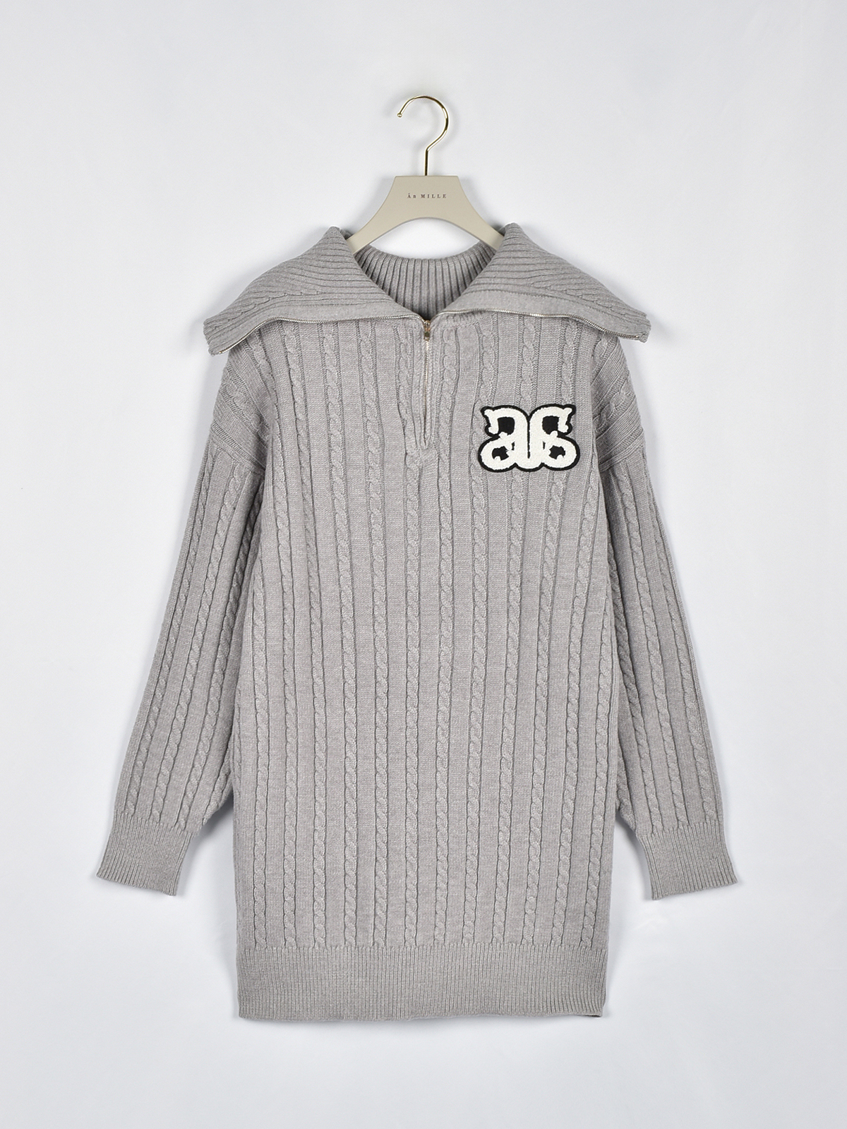 ジップ大襟ニットワンピース｜evelyn（エブリン）公式通販サイト