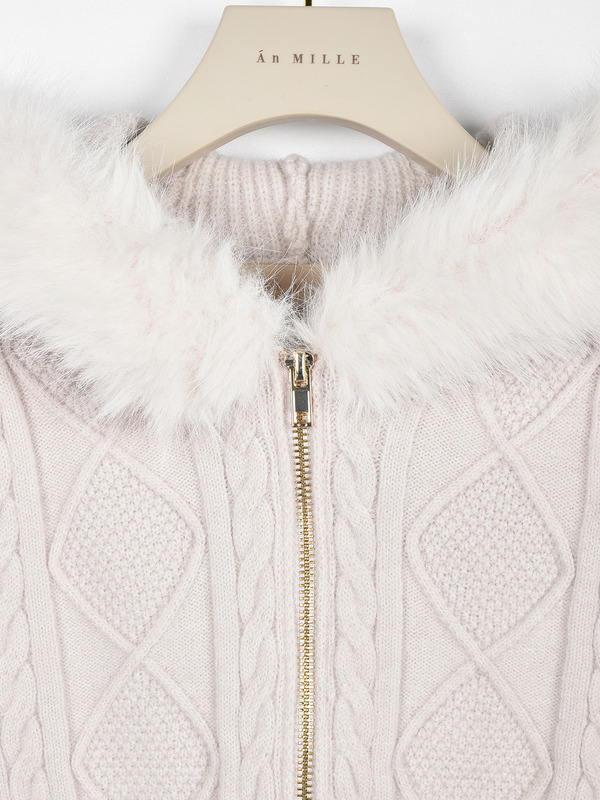 ニットフーディーセットアップ 詳細画像 オフホワイト 11