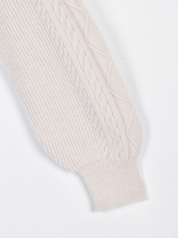 ニットフーディーセットアップ 詳細画像 オフホワイト 11