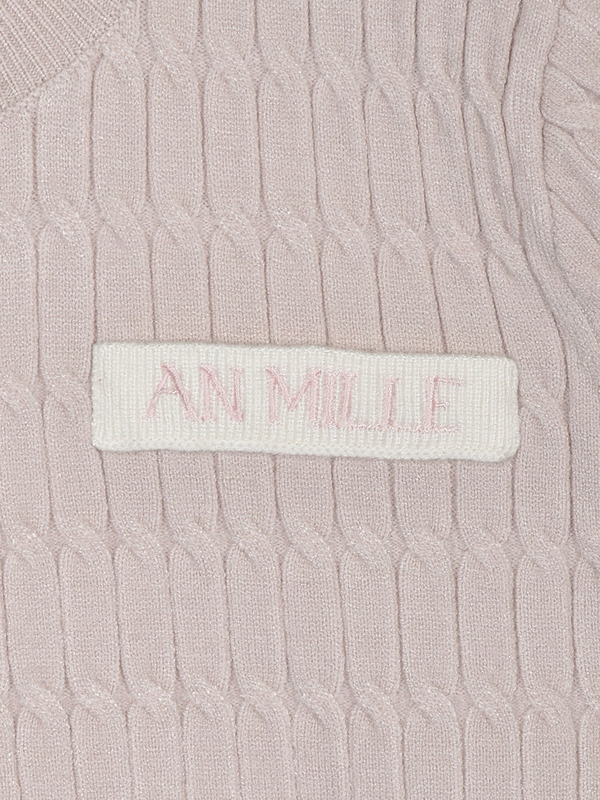 ケーブルゴールドボタンカーデ 詳細画像 ボーダー 16