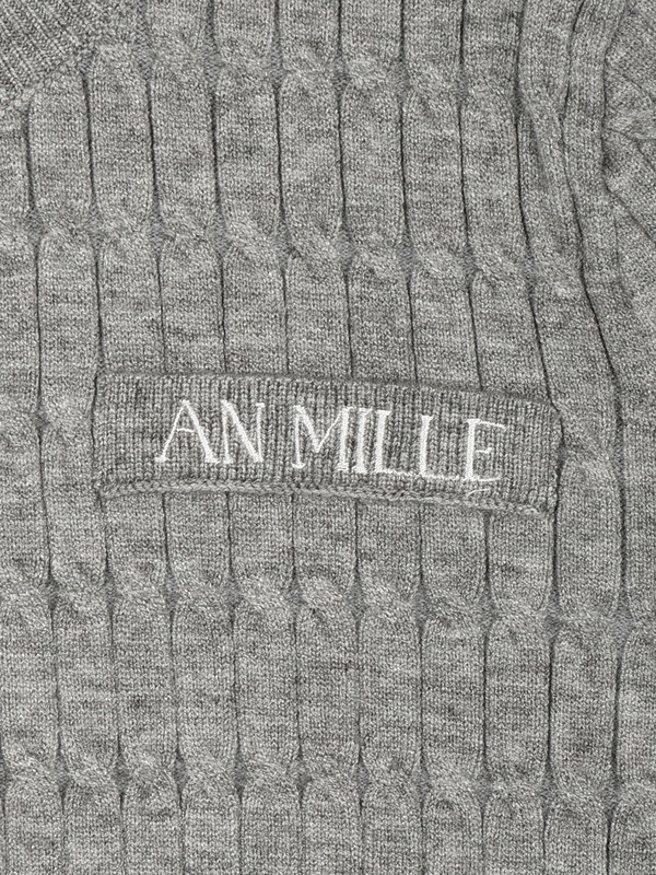 ケーブルゴールドボタンカーデ 詳細画像 ボーダー 16