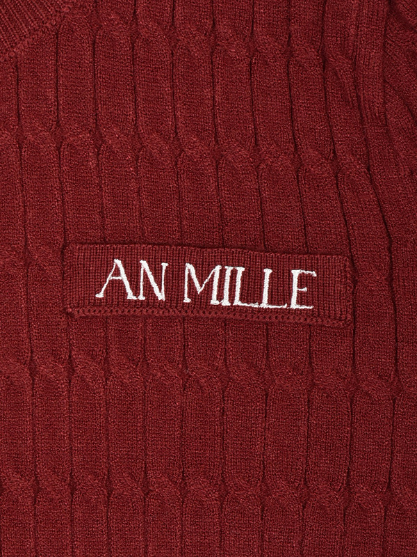 ケーブルゴールドボタンカーデ 詳細画像 ボーダー 16