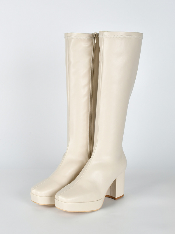 オリジナルロングブーツ 詳細画像 アイボリー 16