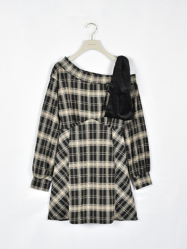 ワンショルリボンカットワンピース 詳細画像 オフホワイト 16