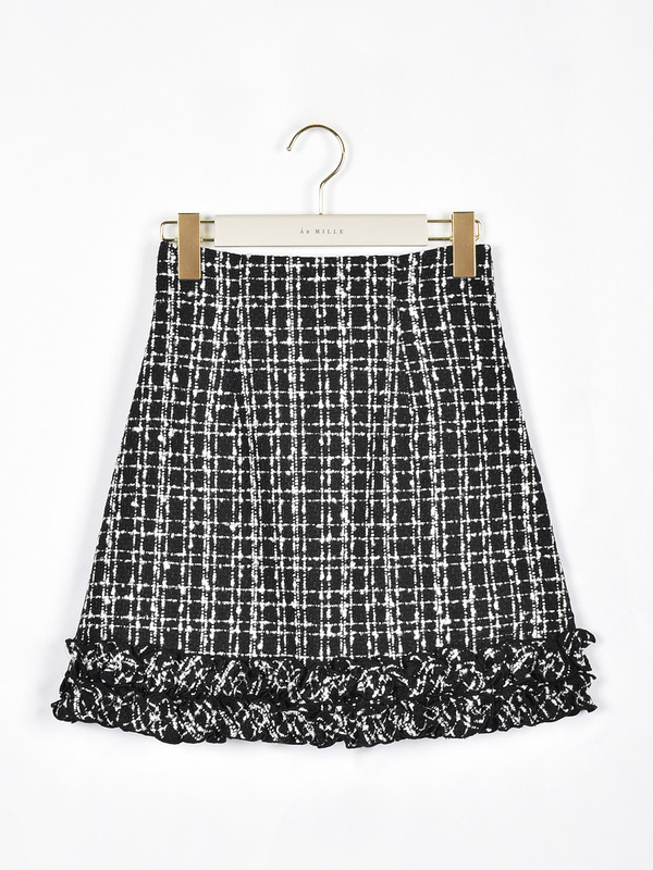 裾フリルミニスカート 詳細画像 チャコール 16