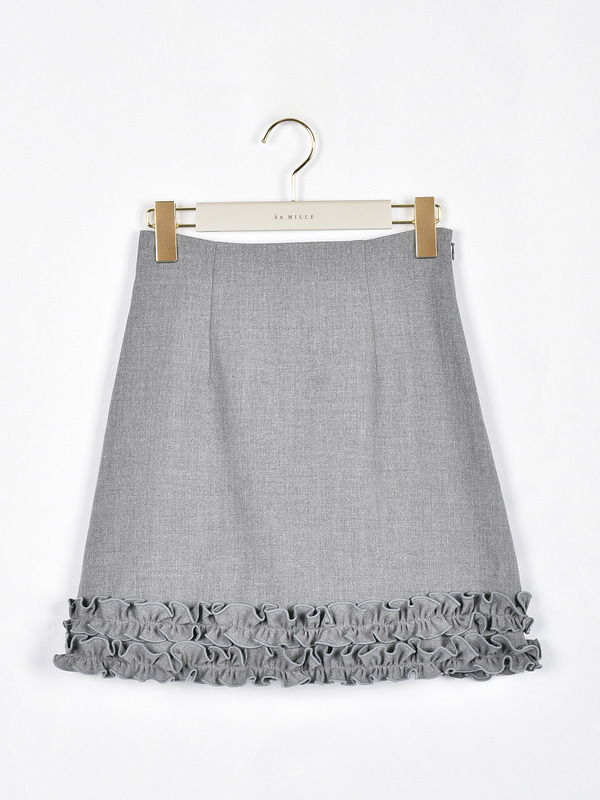 裾フリルミニスカート 詳細画像 チャコール 16