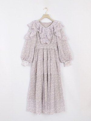 オリジナルフリルプリーツワンピース