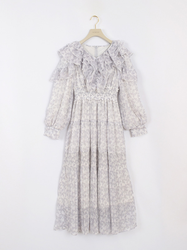 オリジナルフリルプリーツワンピース 詳細画像 ブラック 1