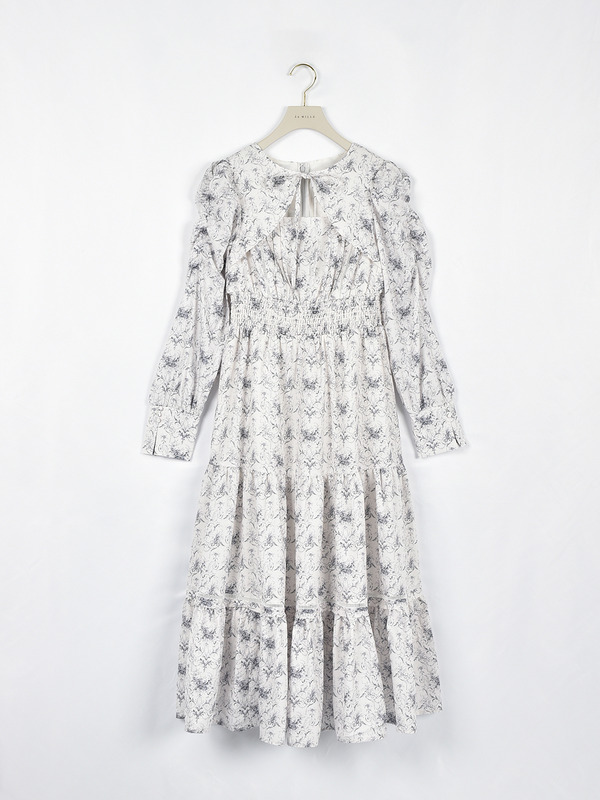 フロントリボンフラワーワンピース 詳細画像 オフホワイト 16