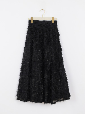 シャギーレースフレアスカート