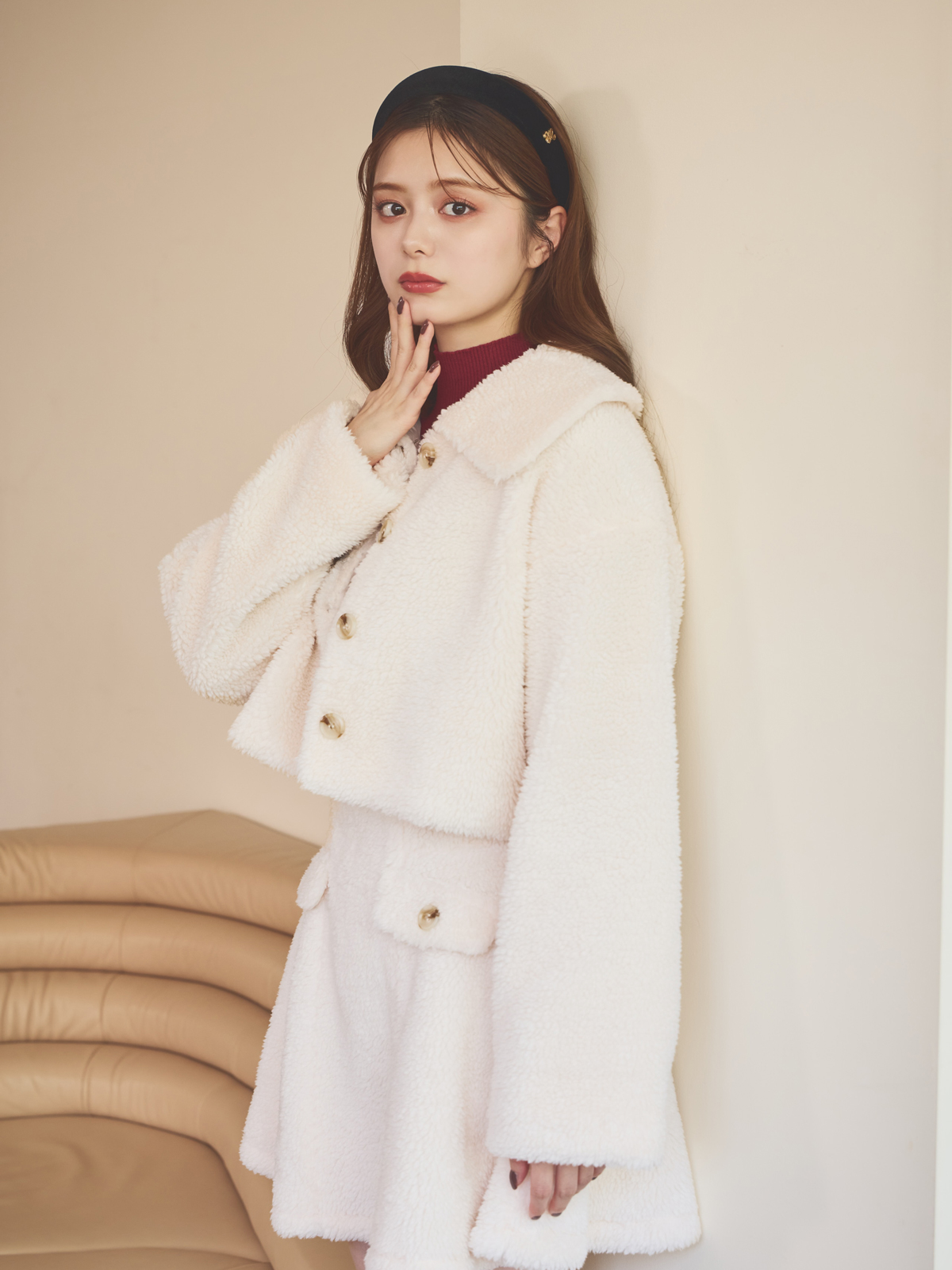 大襟ボアジャケット｜evelyn（エブリン）公式通販サイト