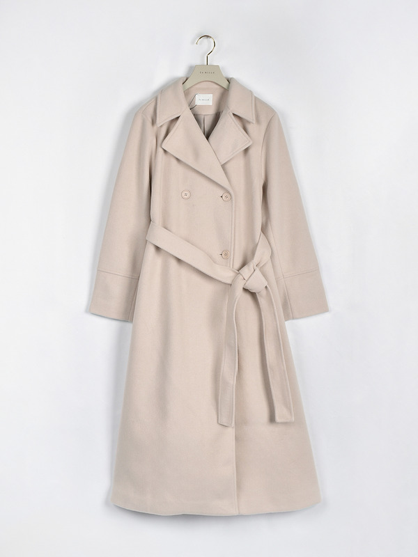 ダブルボタンロングコート 詳細画像 ピンク 1