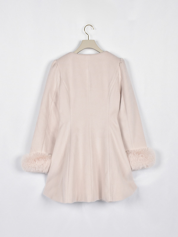 リボンフレアノーカラーコート 詳細画像 ブラック 11