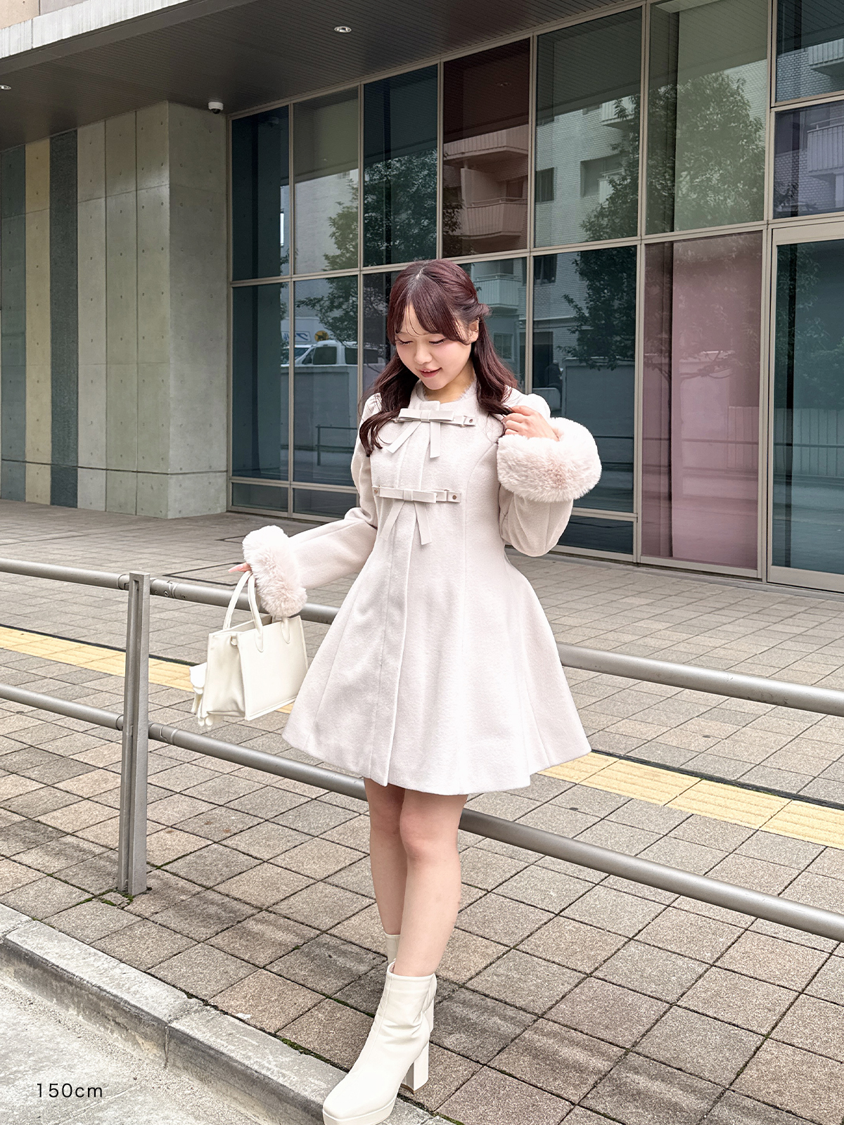 evelyn エブリン ノーカラーコート リボンフレアノーカラーコート｜evelyn（エブリン）公式通販サイト