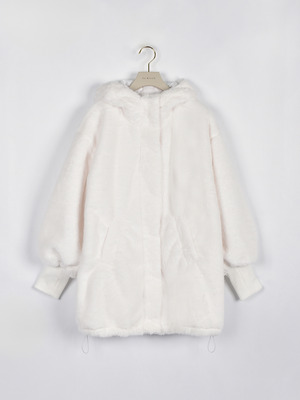 ボリュームファーミドルコート