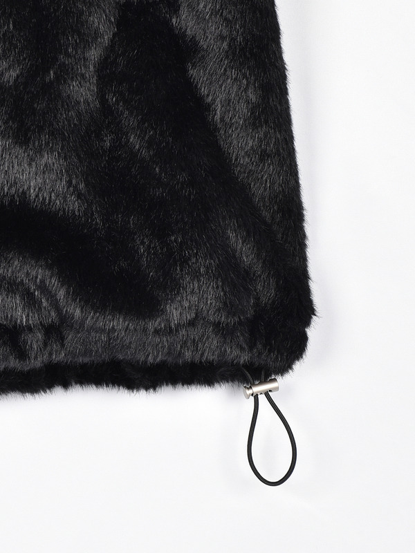 ボリュームファーミドルコート 詳細画像 ブラック 11