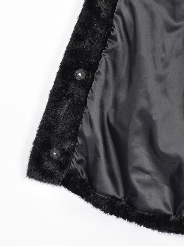 ボリュームファーミドルコート 詳細画像 ブラック 11