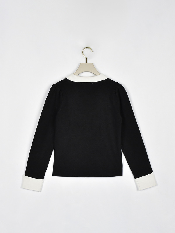 レースフリルカラーニット 詳細画像 グレイ 16