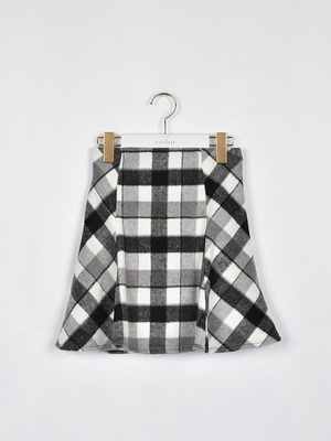 ハイウエストチェックスカート