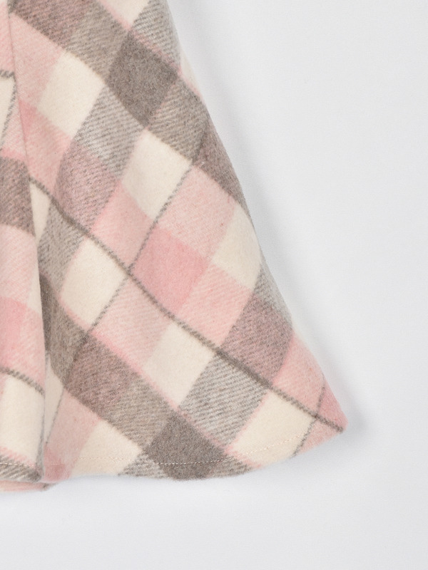 ハイウエストチェックスカート 詳細画像 ブラック 16