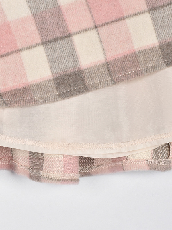 ハイウエストチェックスカート 詳細画像 ブラック 16