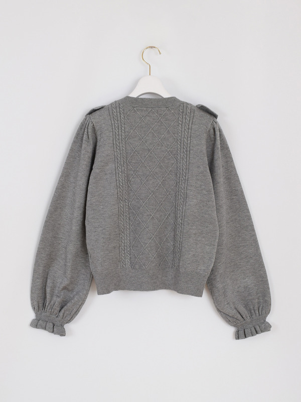 ファーリボンフリルニット 詳細画像 オフホワイト 16