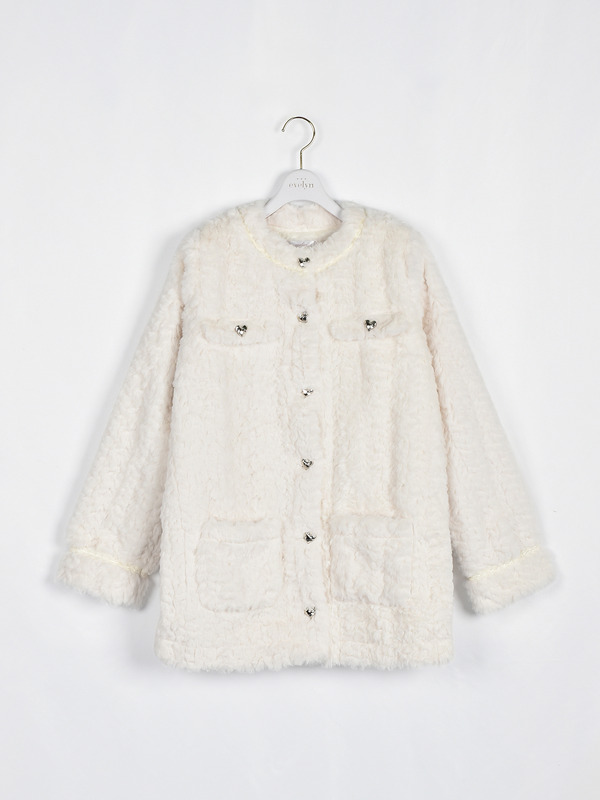 ハートボアジャケットコート 詳細画像 オフホワイト 16