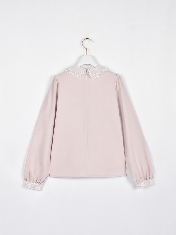 ビジュー襟フリルブラウス 詳細画像 オフホワイト 11