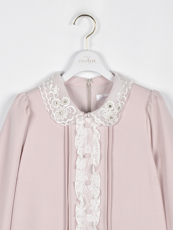 ビジュー襟フリルブラウス 詳細画像 オフホワイト 11