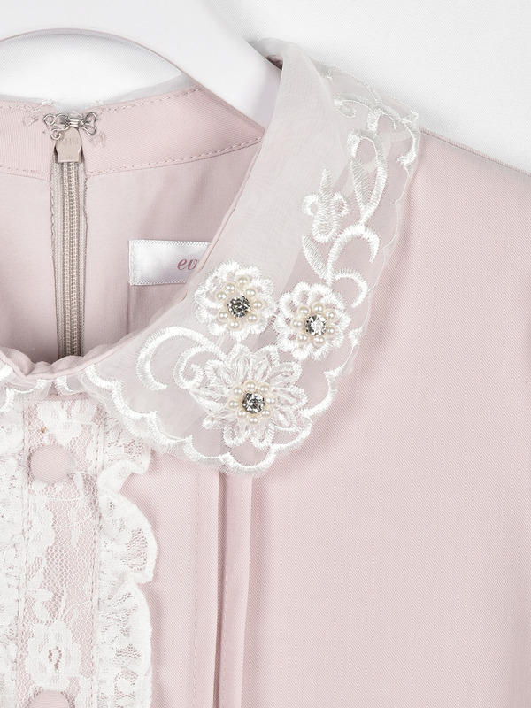 ビジュー襟フリルブラウス 詳細画像 オフホワイト 11