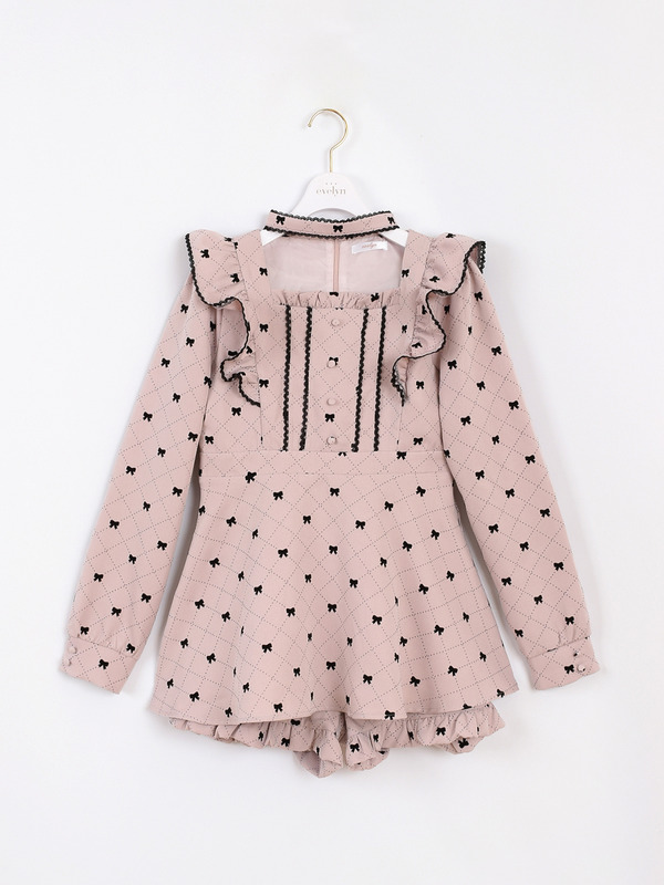 チェックセットアップ 詳細画像 ピンク 1