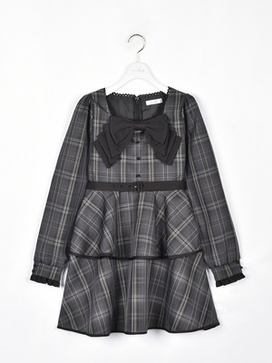 ビッグリボンティアードワンピース