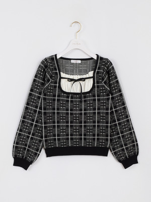 オリジナルチェックニット