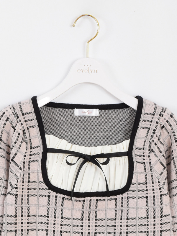 オリジナルチェックニット 詳細画像 ブラック 16