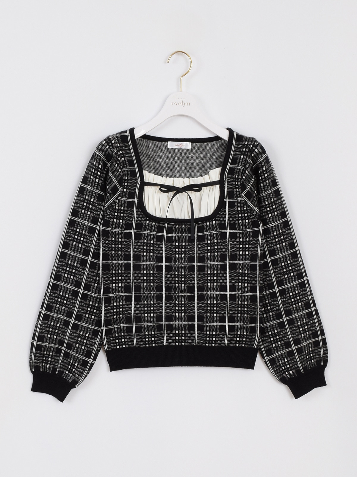 オリジナルチェックニット｜evelyn（エブリン）公式通販サイト