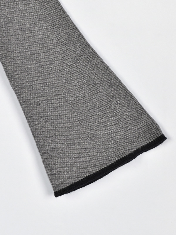 ベルスリーブバイカラーニット 詳細画像 チャコール 16